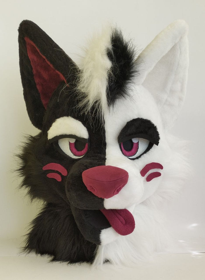 Wolf fursuit head with removable tuft 2nd payment