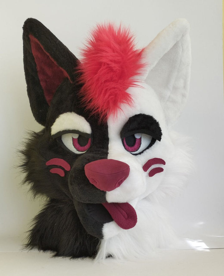 Wolf fursuit head with removable tuft 2nd payment