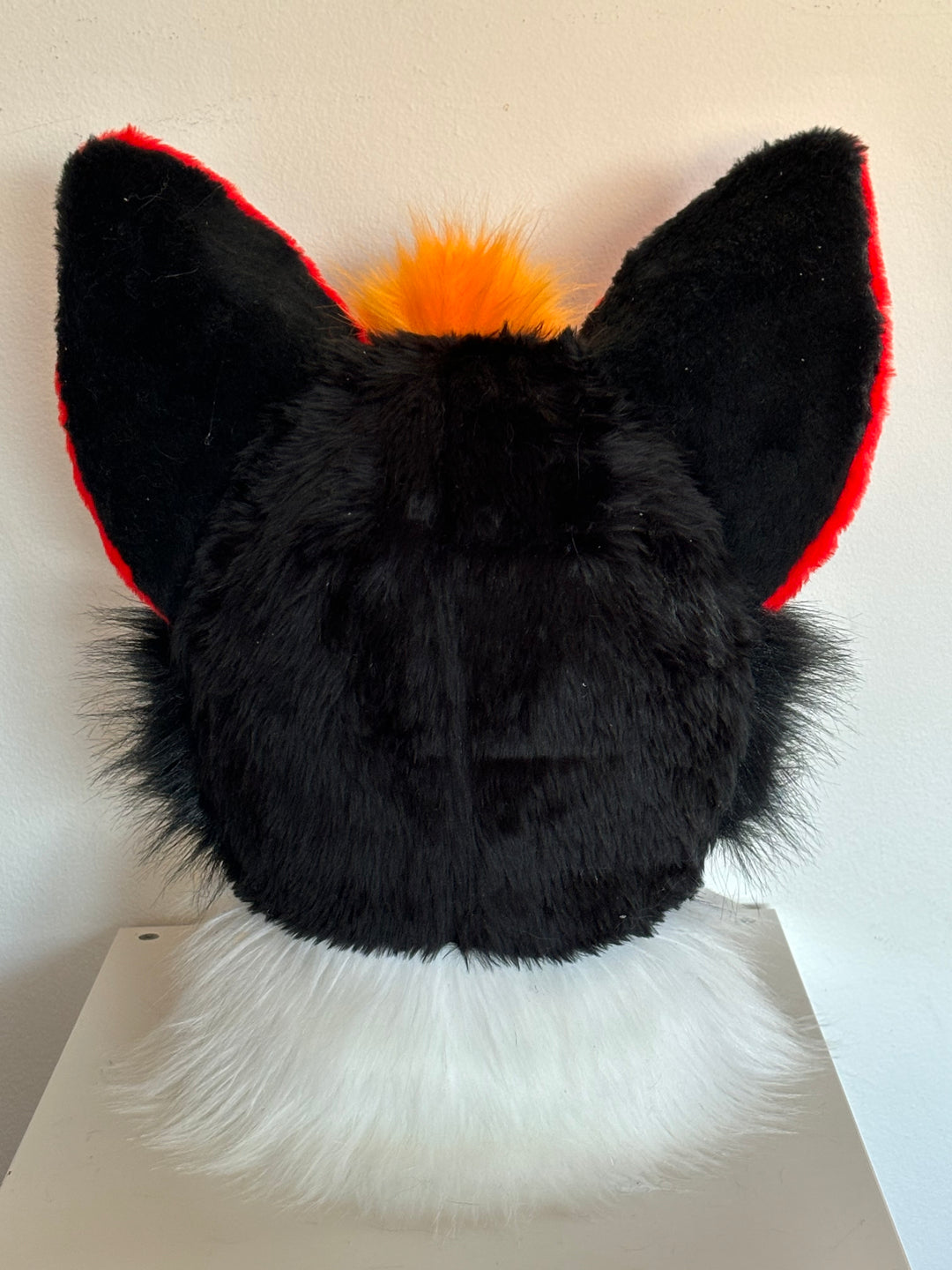 Black fox fursuit head and  tail premade Oneandonlycostumes