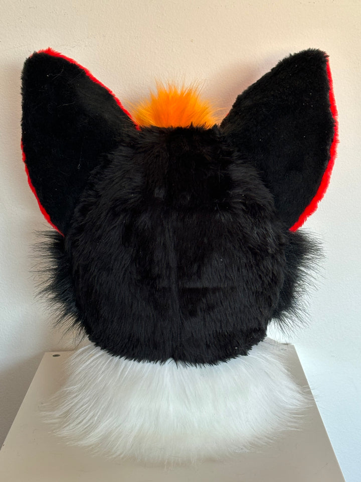 Black fox fursuit head and  tail premade Oneandonlycostumes