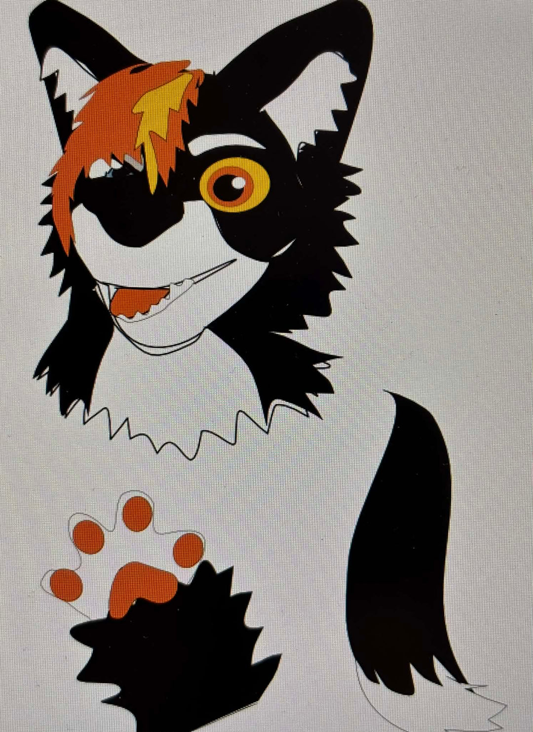 Custom order - hand paws and tail for folf fursuit head