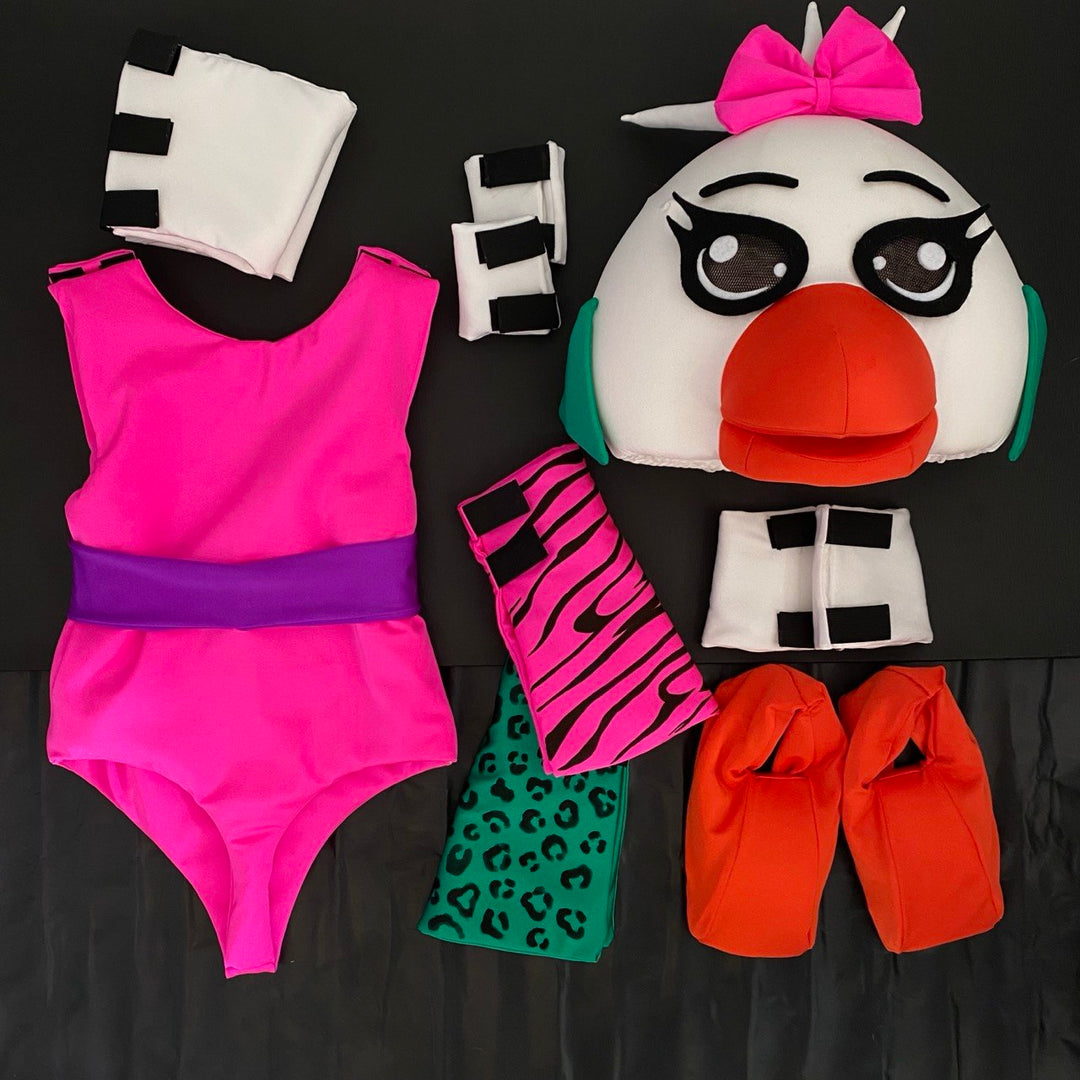 FNAF Cosplay Girls Glamrock Chica Costume - MTO UA