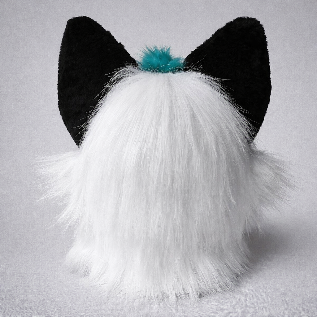 Arctic Unisex Wolf Fursuit Head and Tail - BASIC, size M/L PREMADE UA