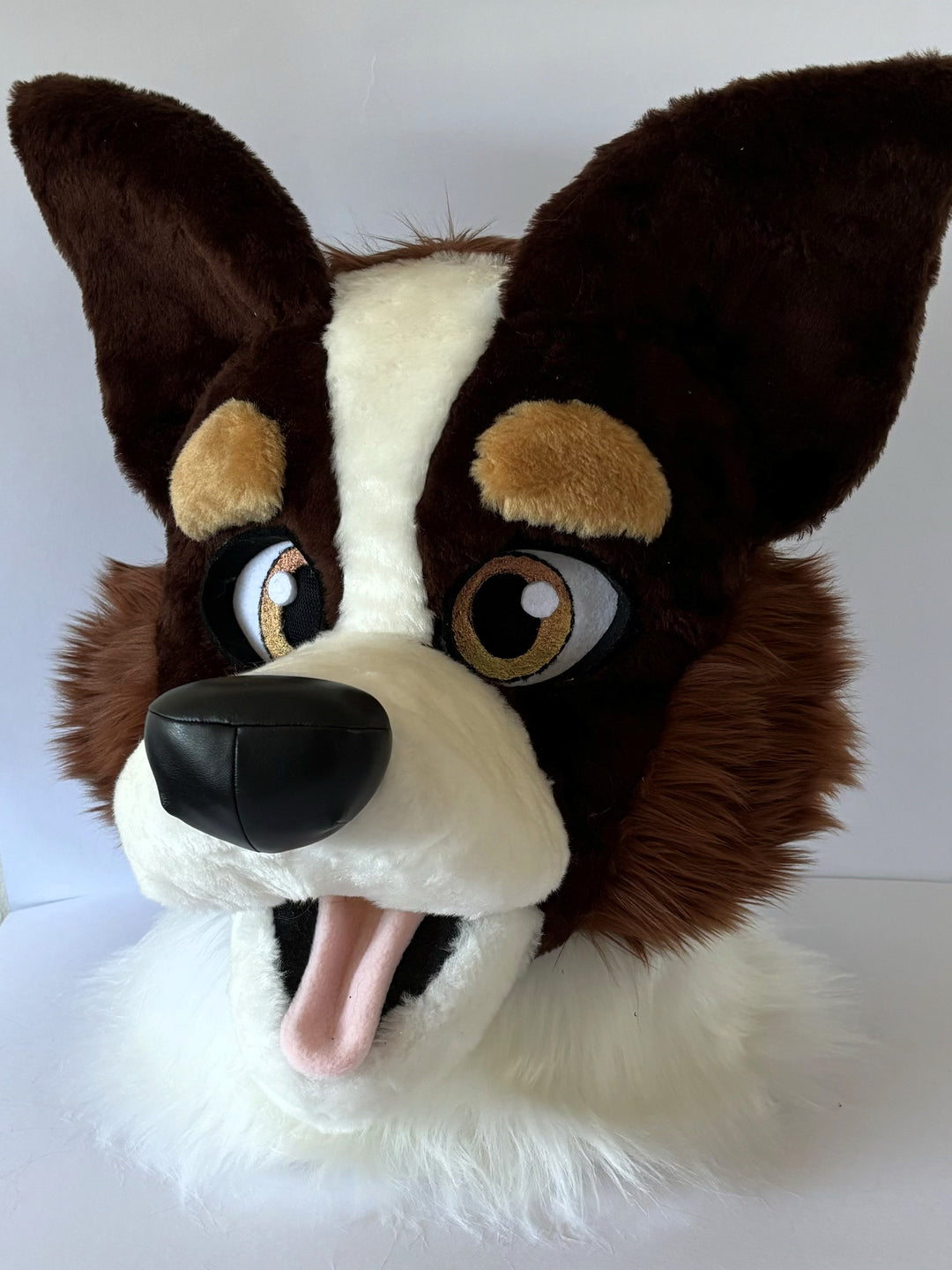 XL border collie fursuit head, hand paws and tail  5"9 (176cm) – 6”3 (190), K9 dog fursuit