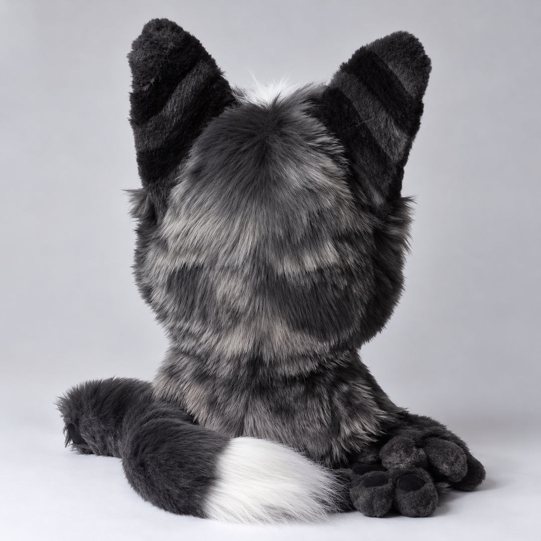 Commission - cat fursuit head, hand paws, tail, feet - II