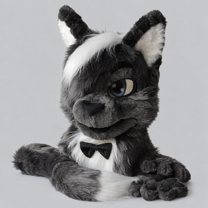 Commission - cat fursuit head, hand paws, tail, feet - II