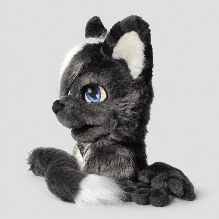 Commission - cat fursuit head, hand paws, tail, feet - II