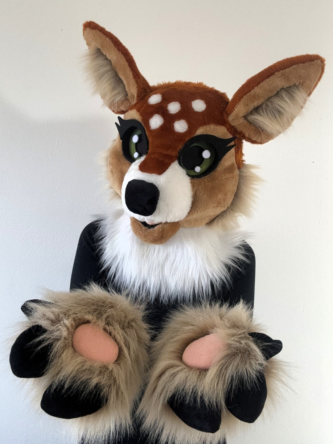 Deer fursuit head, hooves and tail for sale