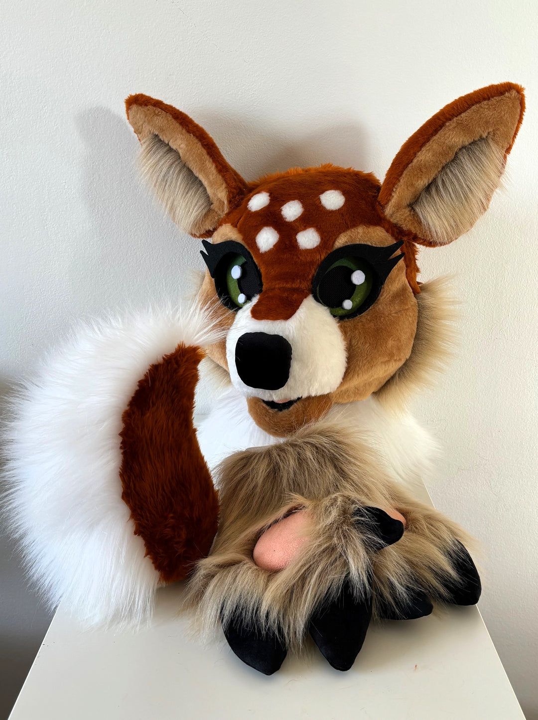 Deer fursuit head, hooves and tail for sale