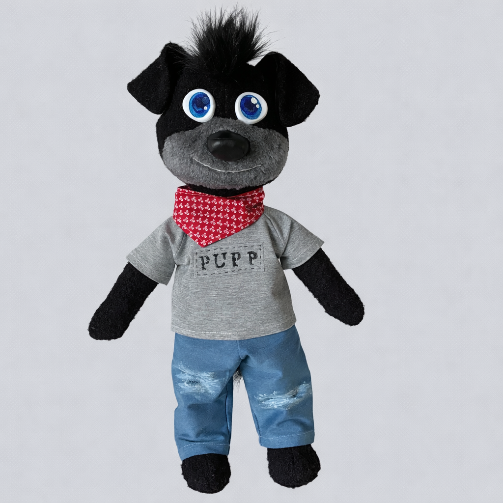 OOAK handmade doll - dog fursona plush