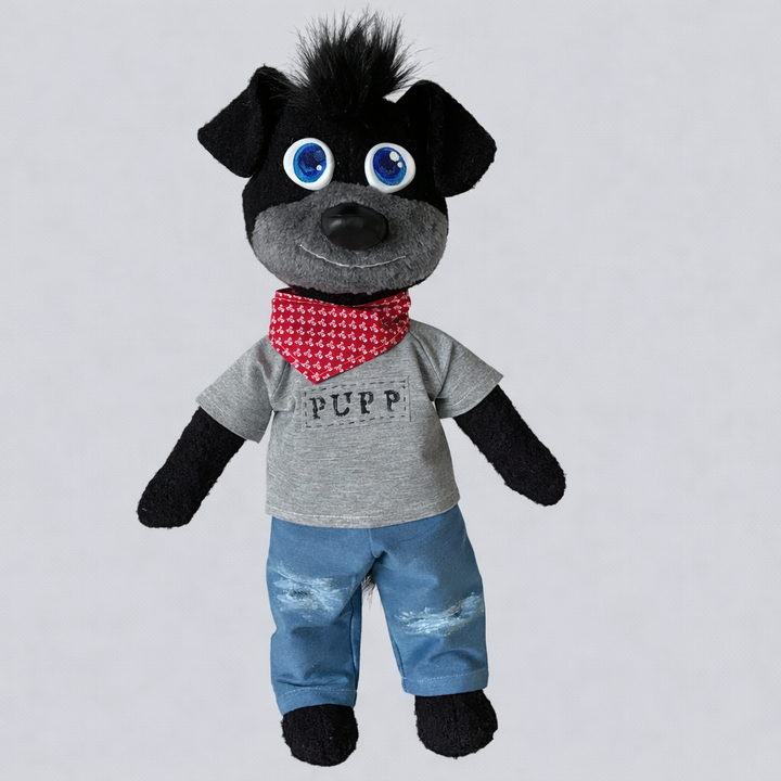 OOAK handmade doll - dog fursona plush