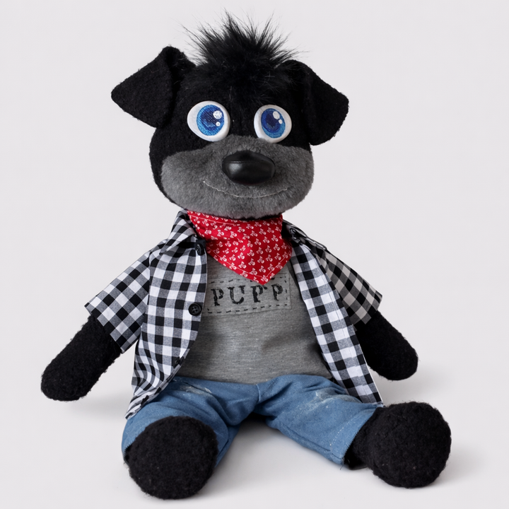 OOAK handmade doll - dog fursona plush