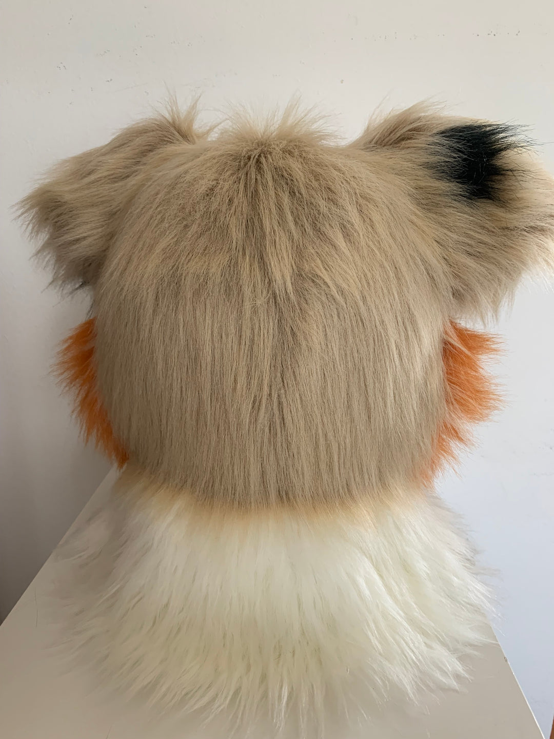 10% OFF Beige australian shepherd dog fursuit head and handpaws for sale, aussi dog fursuit