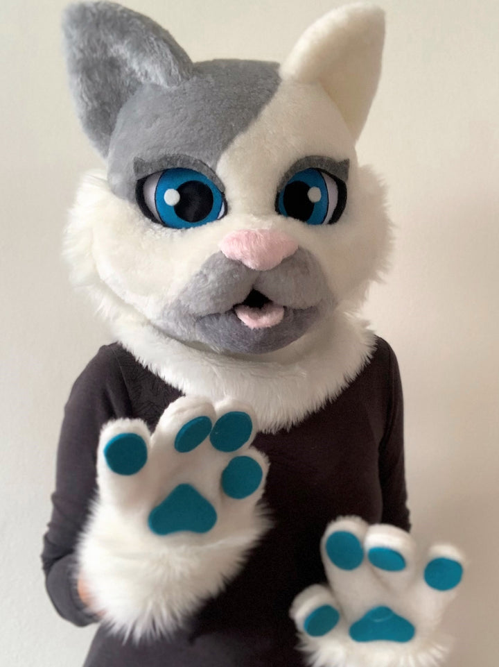 white cat fursuit  for sale