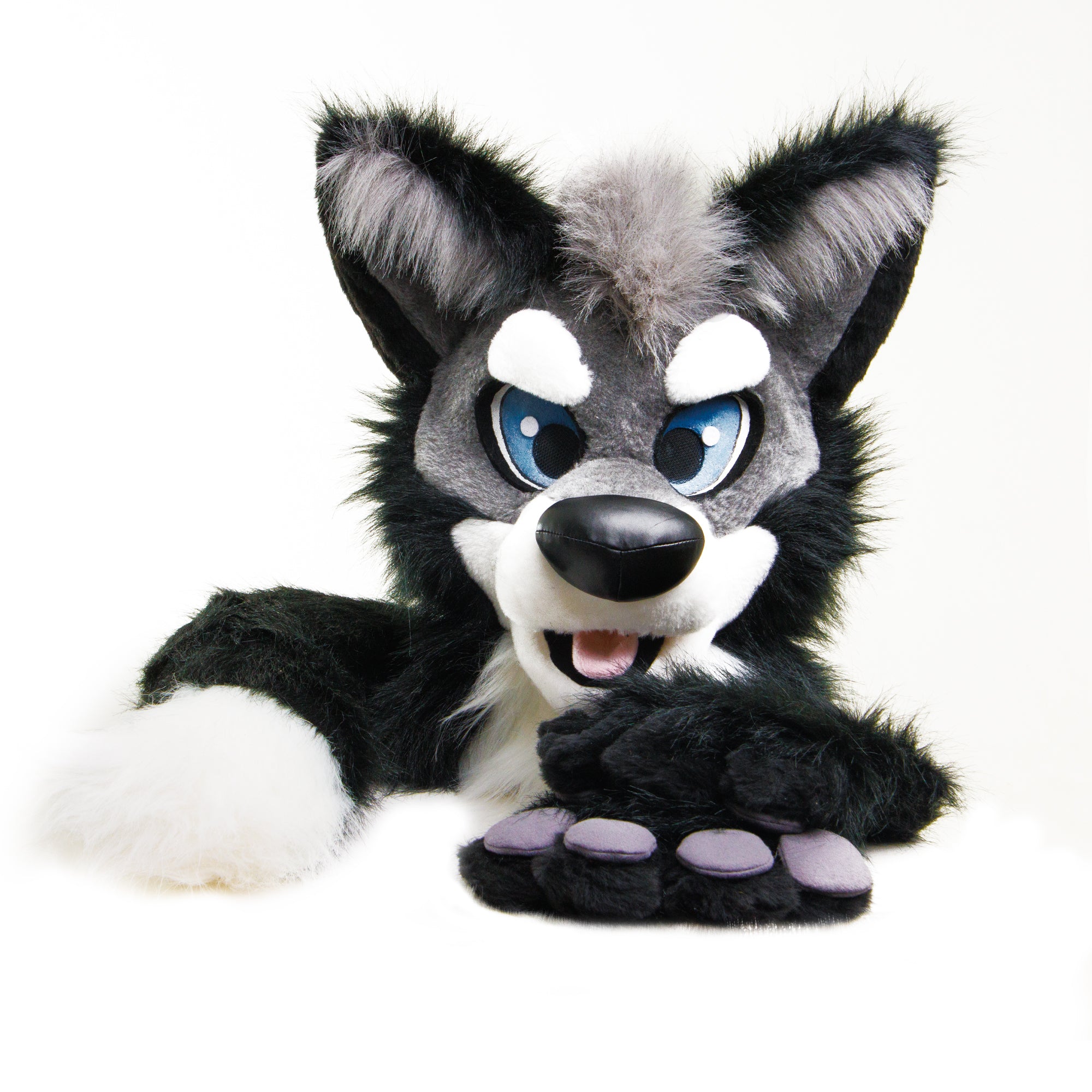Cheap premade wolf husky fursuit head need gone