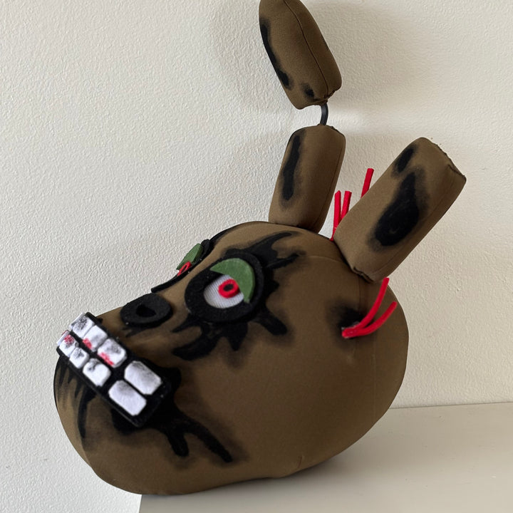 handmade animatronic spring bonnie mask kids size khaki color