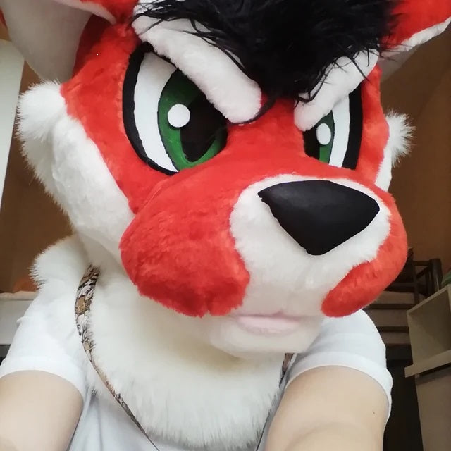 Cute red tiger furry kid