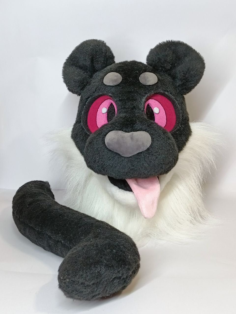 SALE 40% OFF. Black Panther Fursuit Head and Tail - KIDS, size S/M PREMADE US UA