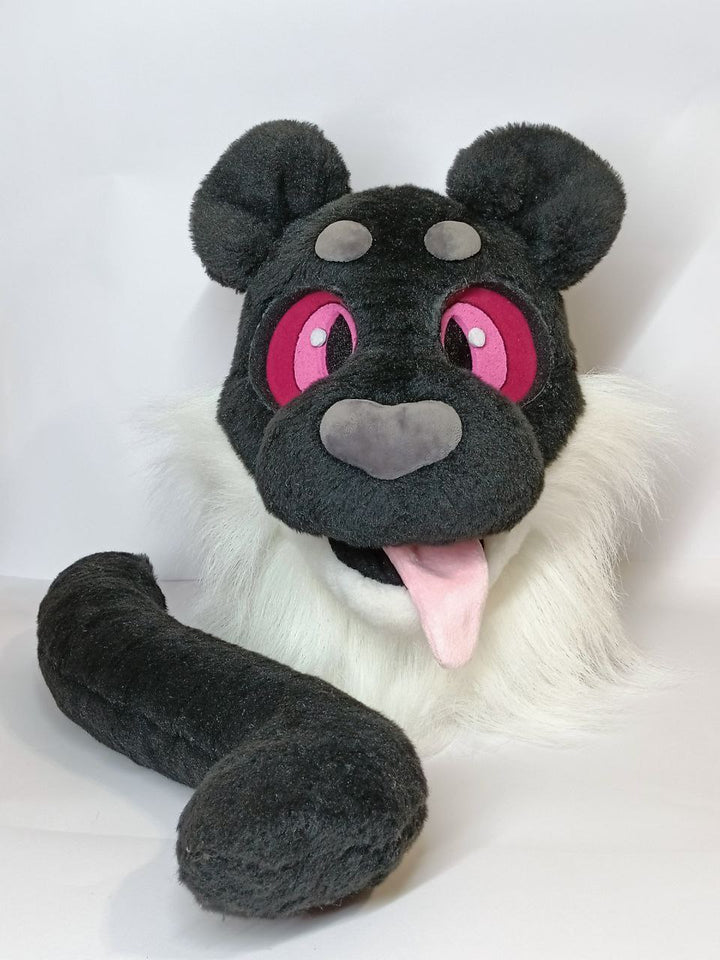 SALE 40% OFF. Black Panther Fursuit Head and Tail - KIDS, size S/M PREMADE US UA