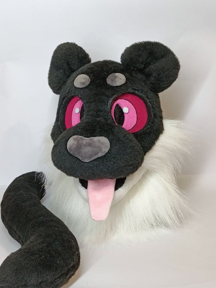 SALE 40% OFF. Black Panther Fursuit Head and Tail - KIDS, size S/M PREMADE US UA