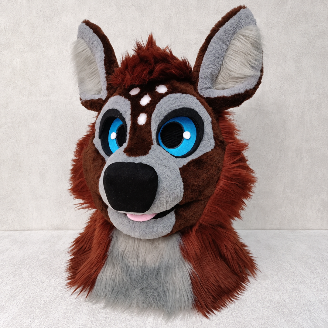 Premade Deer Fursuit Head, Hand Paws, Tail - size XL Premade UA