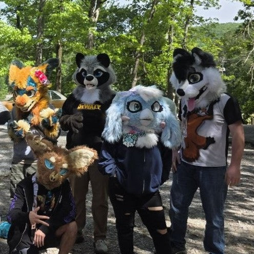 Raccoon furry head Oneandonlycostumes