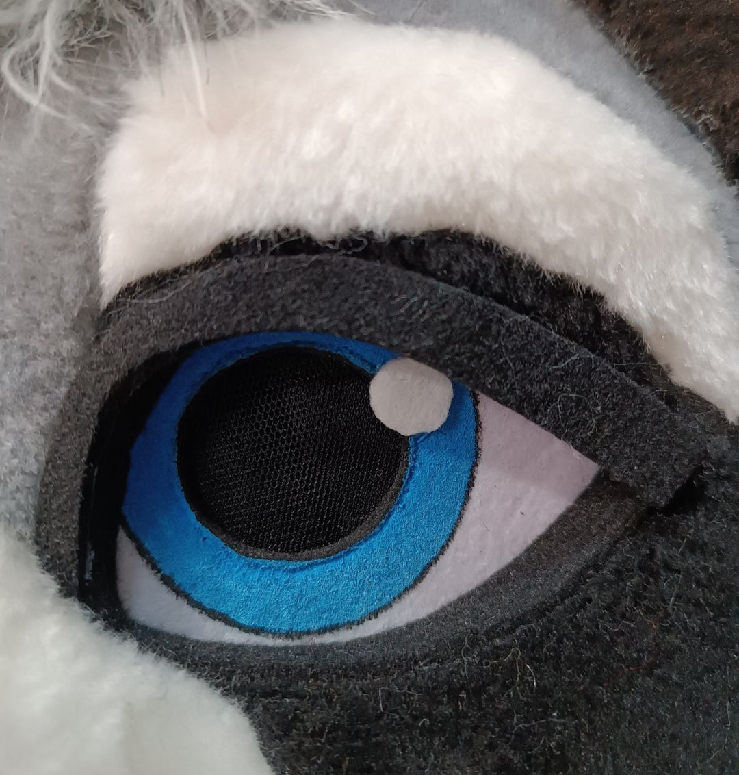 Raccoon Fursuit Head, Hand Paws and Tail, size M/L or XL, PREMADE/MTO UA