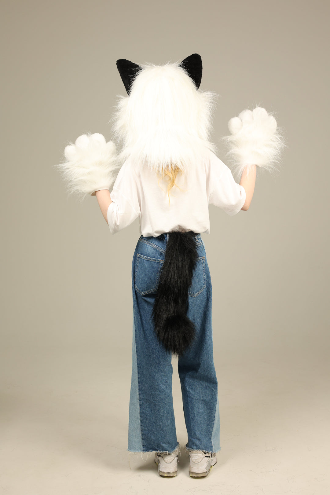 Siamese cat fursuit head and tail 4"9 (145cm)-5"9 (176cm)