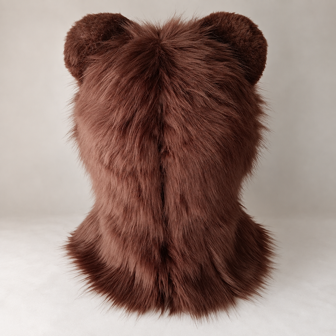 Teddy Bear Fursuit Head and tail, Size XL PREMADE UA