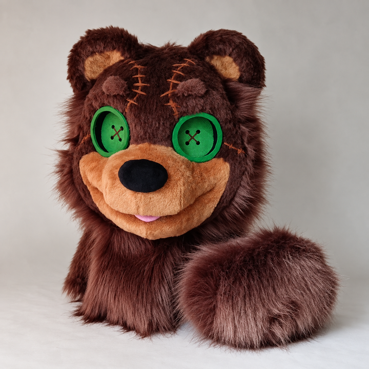 Teddy Bear Fursuit Head and tail, Size XL PREMADE UA