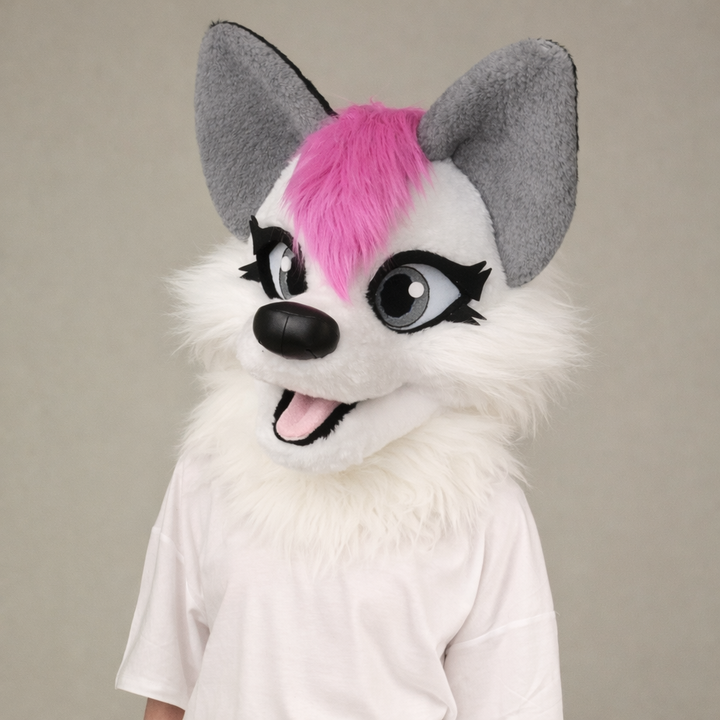 Arctic Girls Wolf Fursuit Head and Tail - BASIC, size M/L PREMADE UA