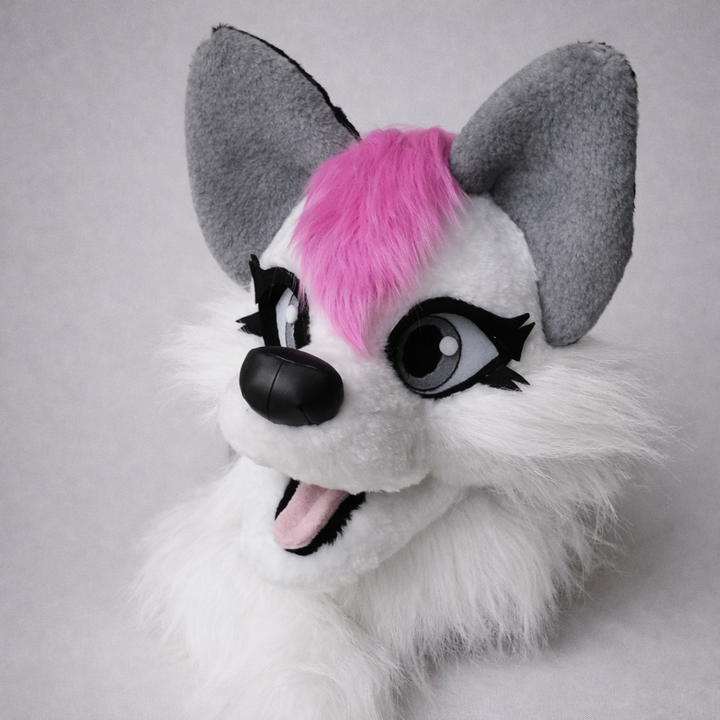 Arctic Girls Wolf Fursuit Head and Tail - BASIC, size M/L PREMADE UA