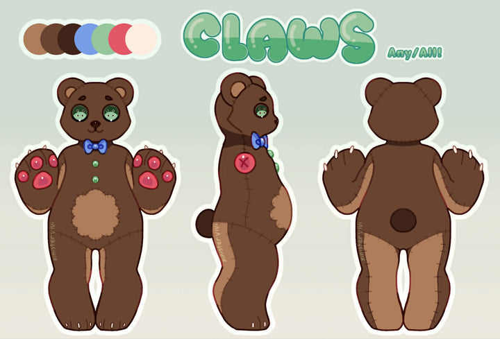 Custom order teddy bear - 2nd