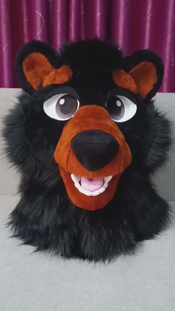 Bear Fursuit Head, Size M/L PREMADE UA