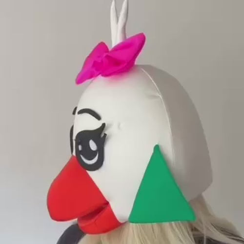 FNAF Cosplay Girls Glamrock Chica Mask, MTO UA