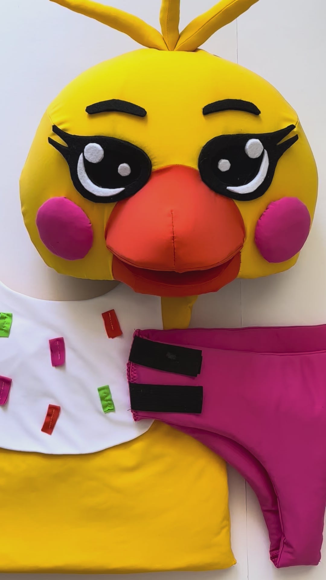 fnaf cosplay kids chica costume