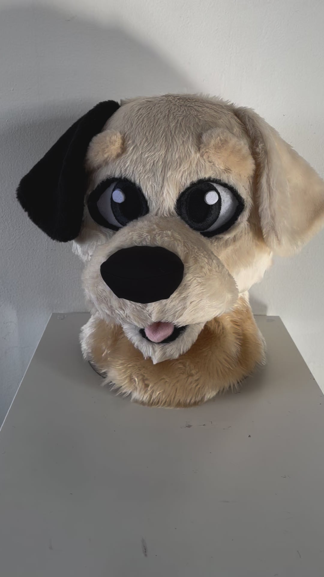 CLEARANCE! Beige dog fursuit head