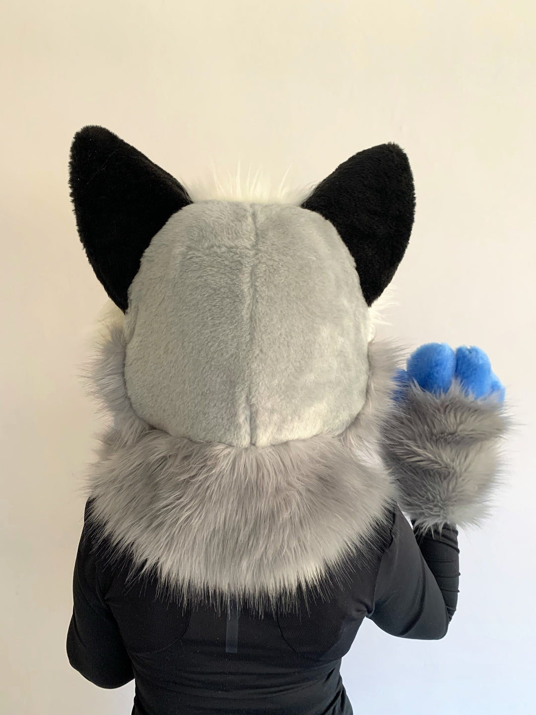 Grey cat kemono fursuit for sale