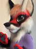 Red fox fursuit head oneandonlycosumes