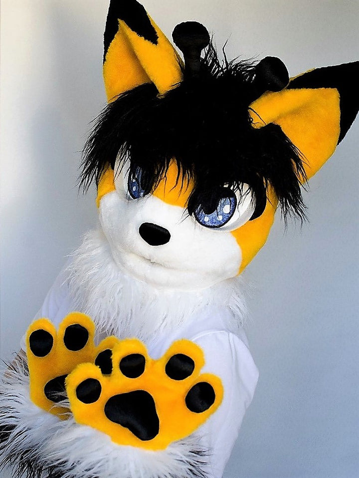 Kemono cat fursuit yellow