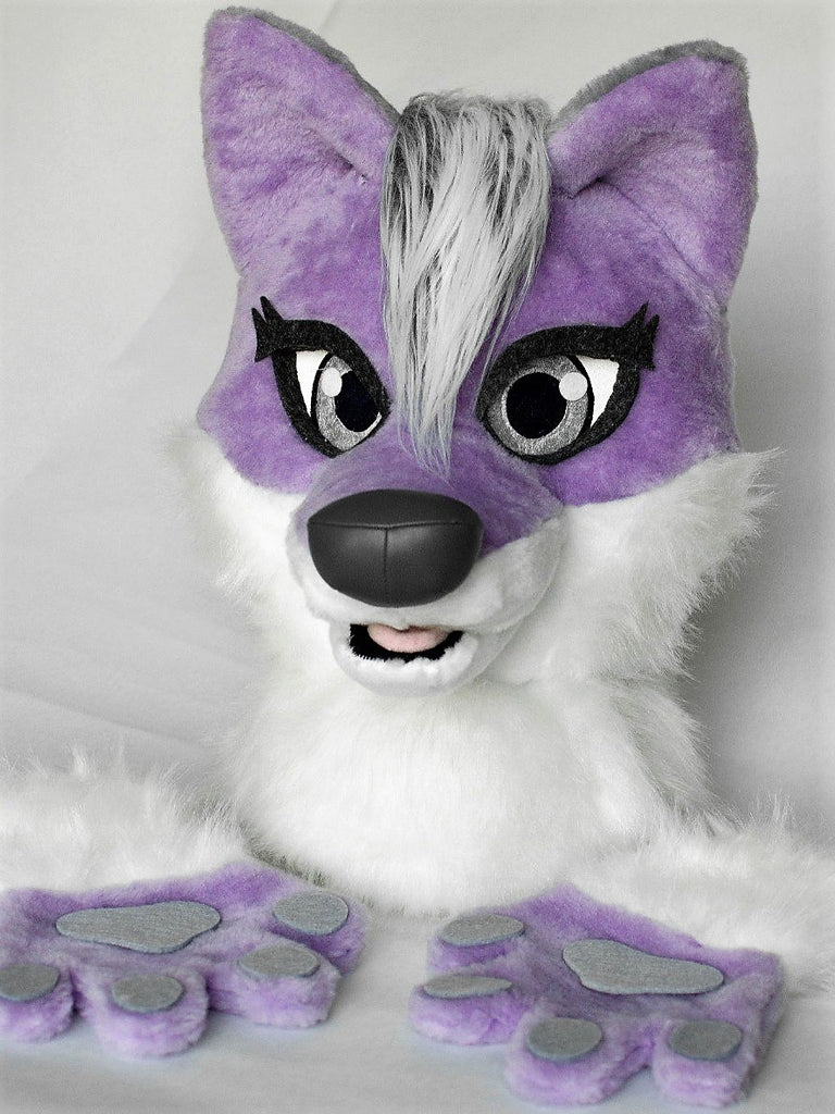 pink wolf fursona